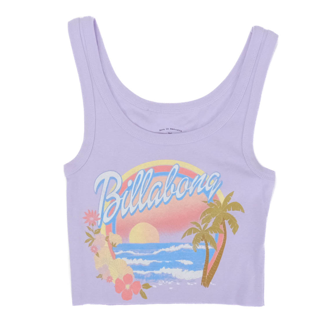 Womens Wild Waves Tank - Peaceful Lilac