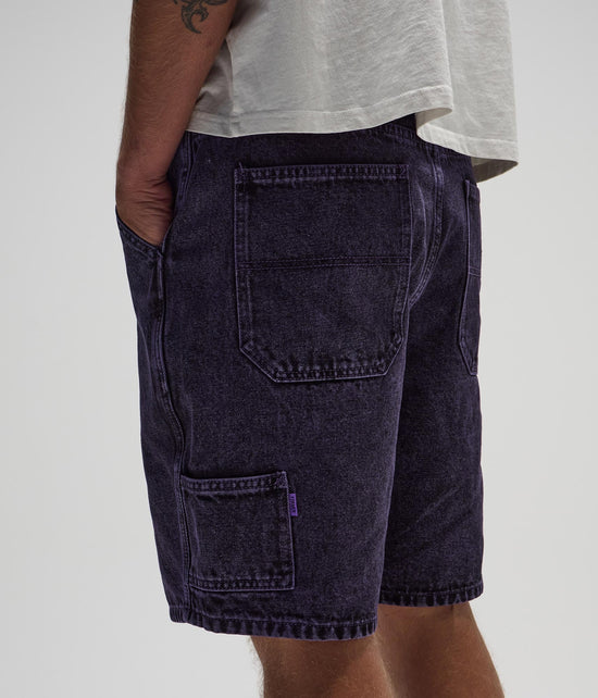 Distend Denim Walkshort - Washed Purple