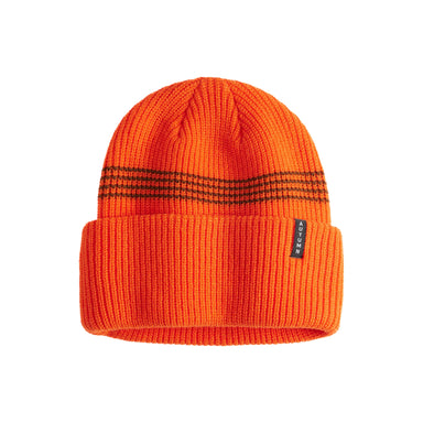Autumn - Mini Stripe Beanie - Safety Orange