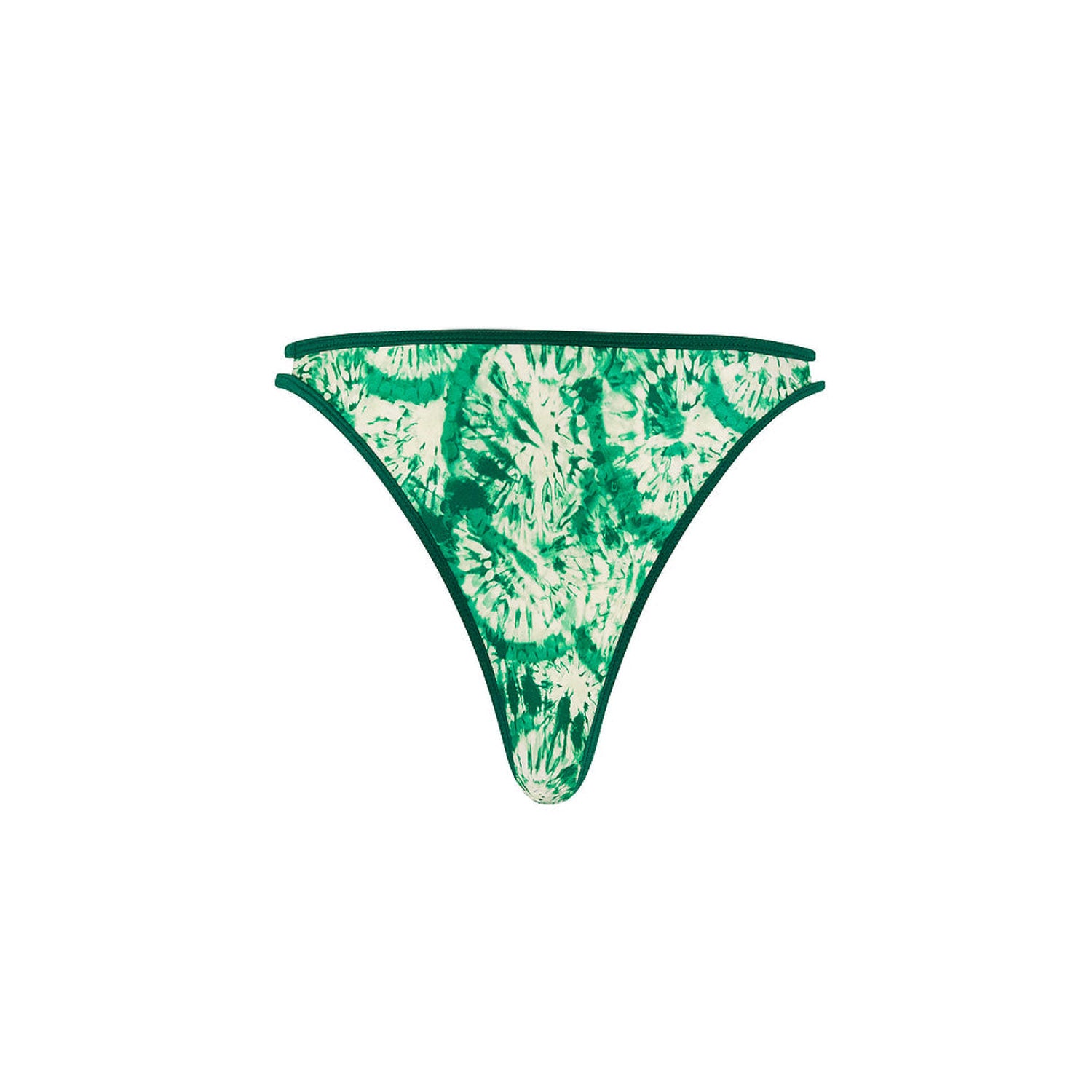 Twin Strap Cheeky Bikini Bottom - Emerald Tides