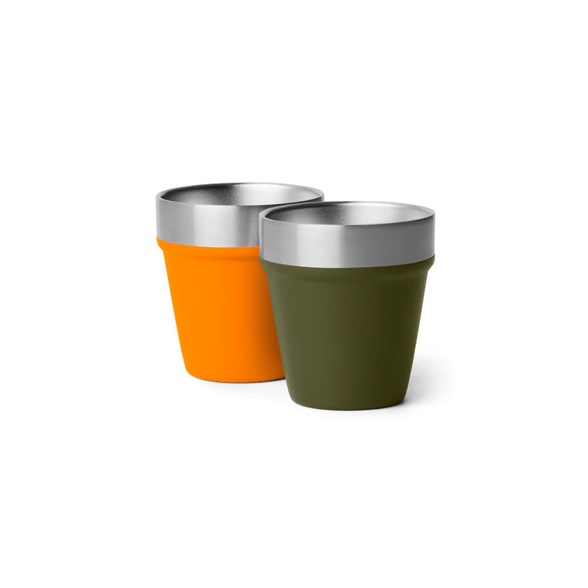 Yeti Shot Glasses & Case - Olive/King Crab Orange