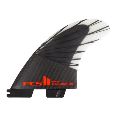 FCS/Surf Hardware - FCS II Accelerator PC Carbon Medium Black/Red Tri Retail Fins