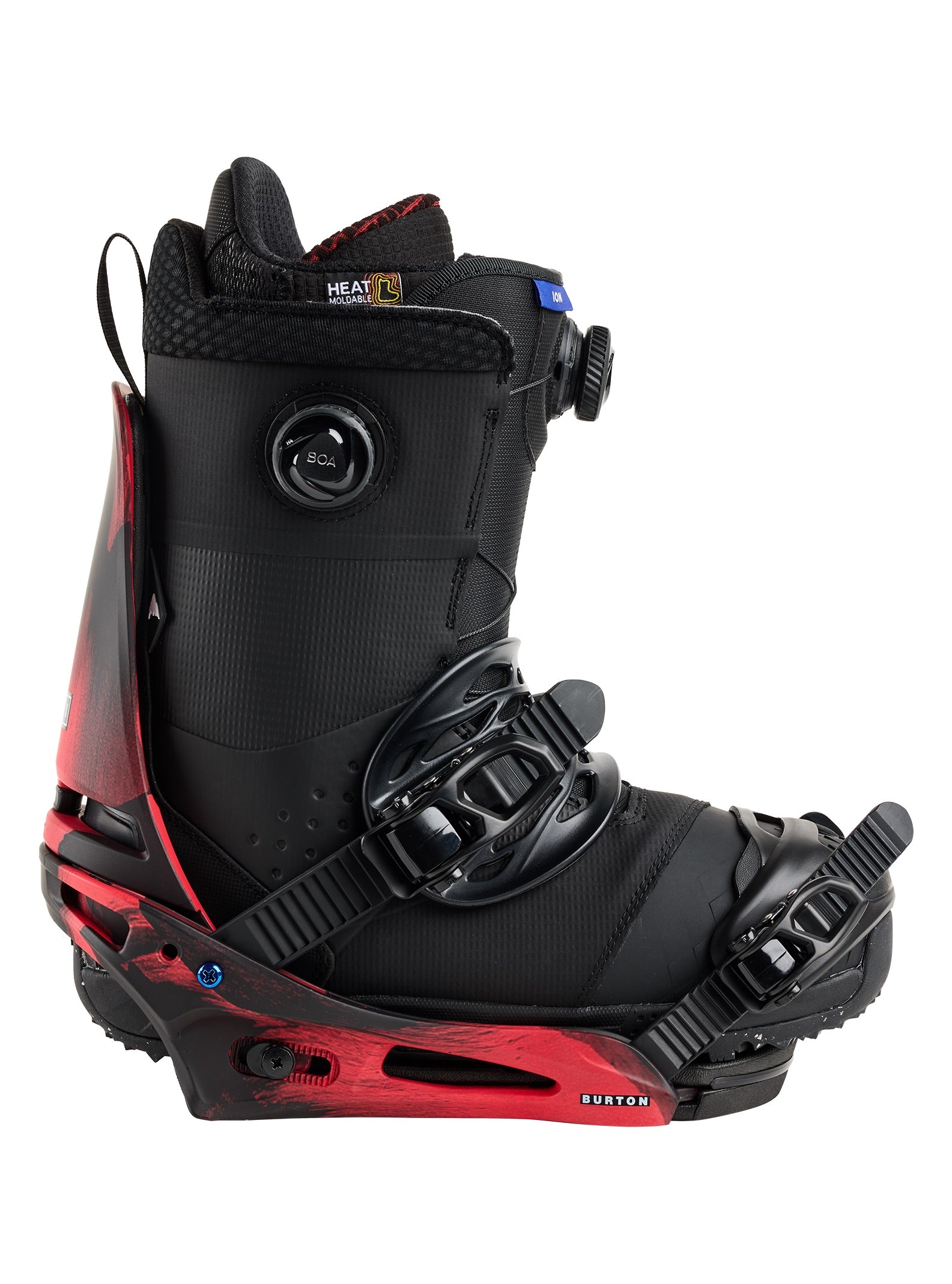 Men's Cartel X Re:Flex Snowboard Bindings, Black/Red