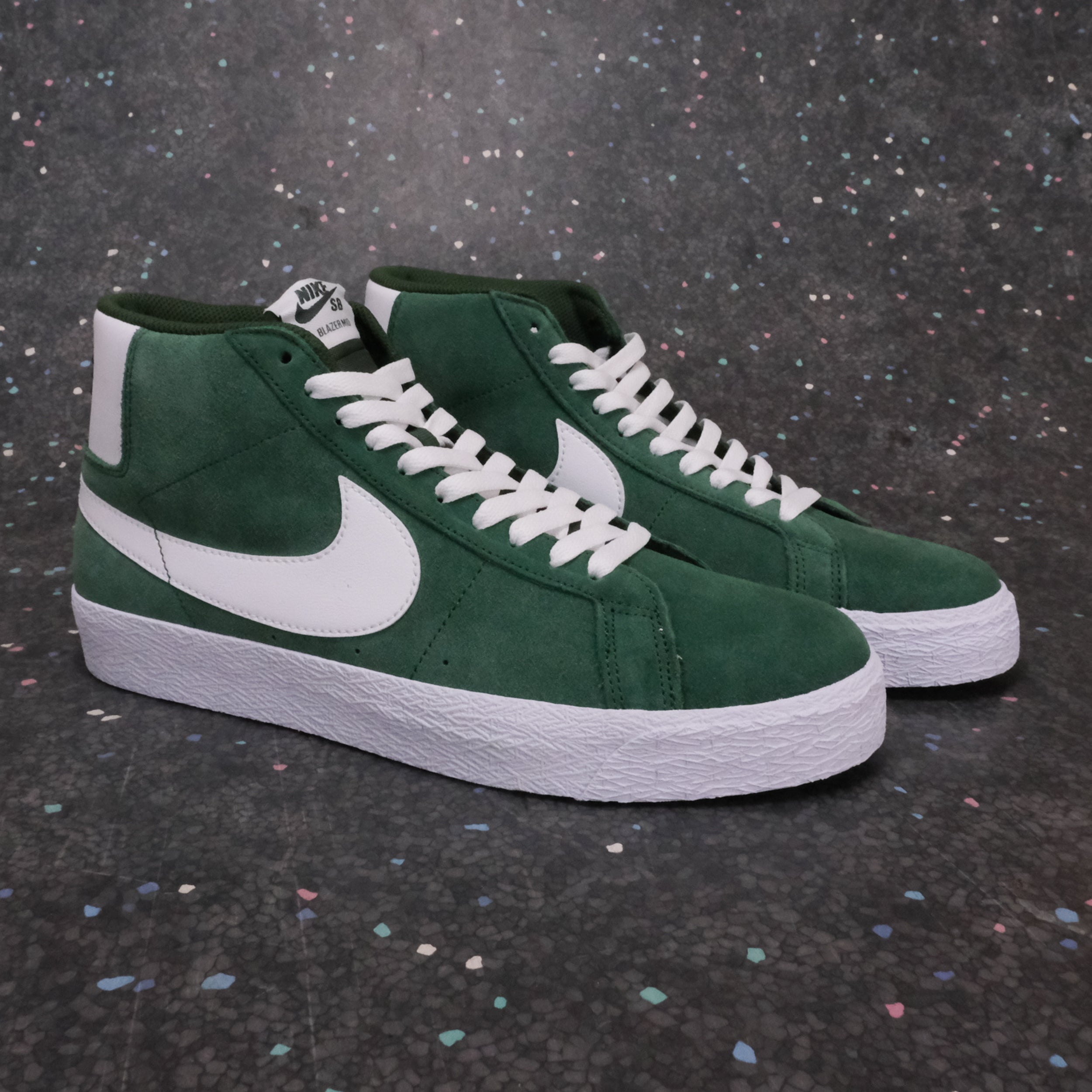 Nike SB Zoom Blazer Mid - Fir/White