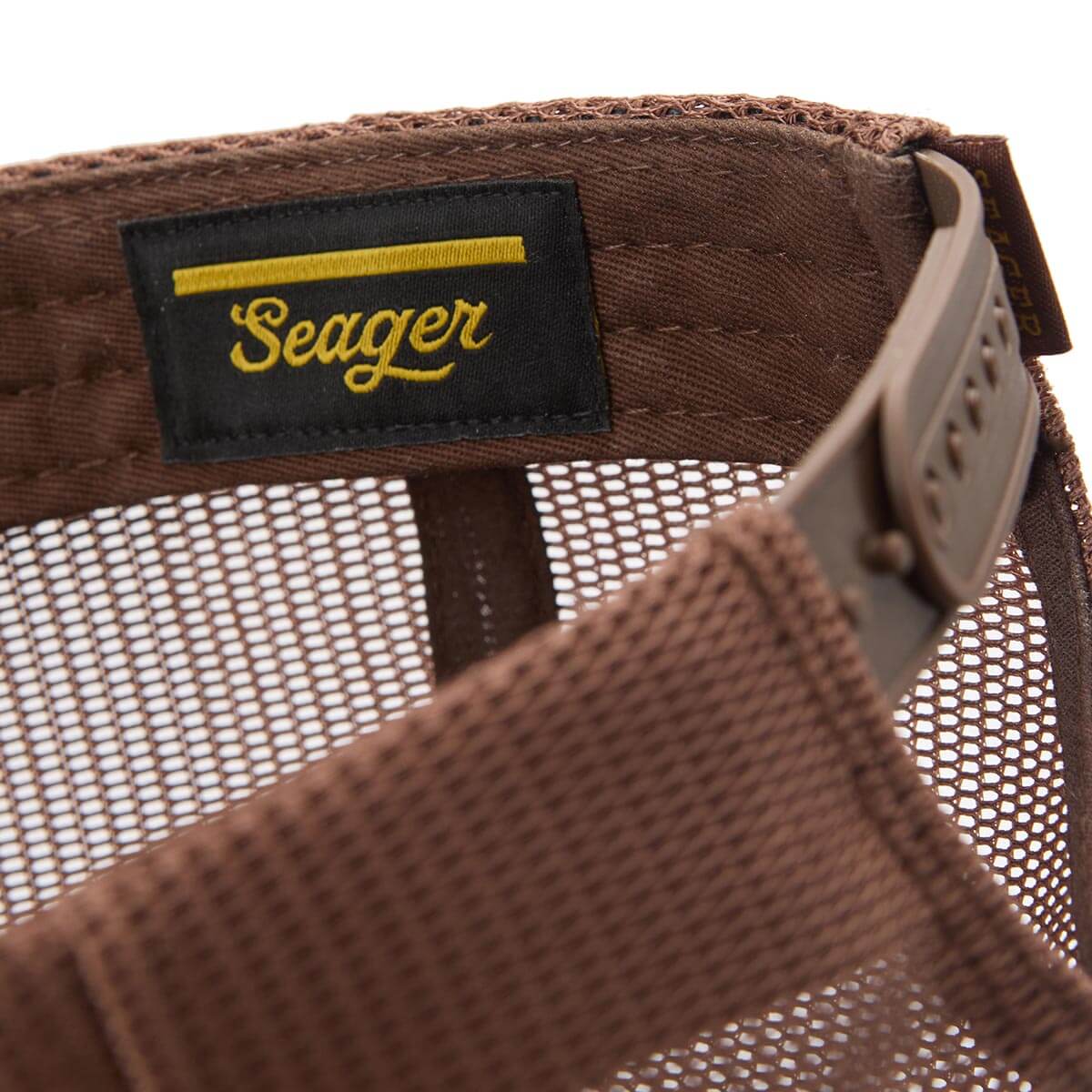 Branded Trucker Snapback - Brown - O/S