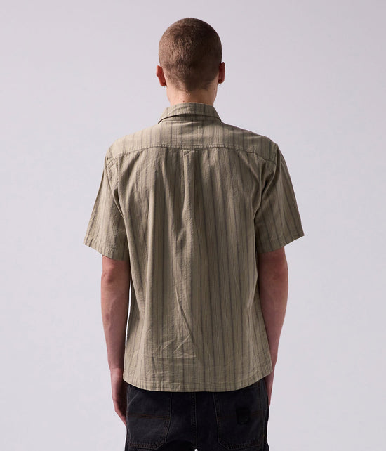 Reynolds Striped S/S Shirt - Moss
