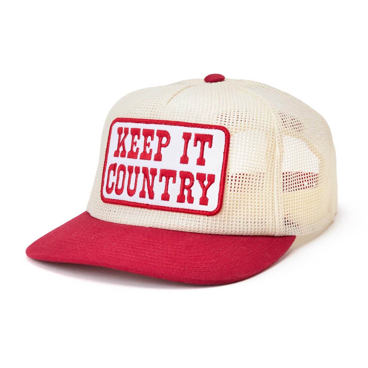 Keep It Country Mesh Trucker - Cream/Red