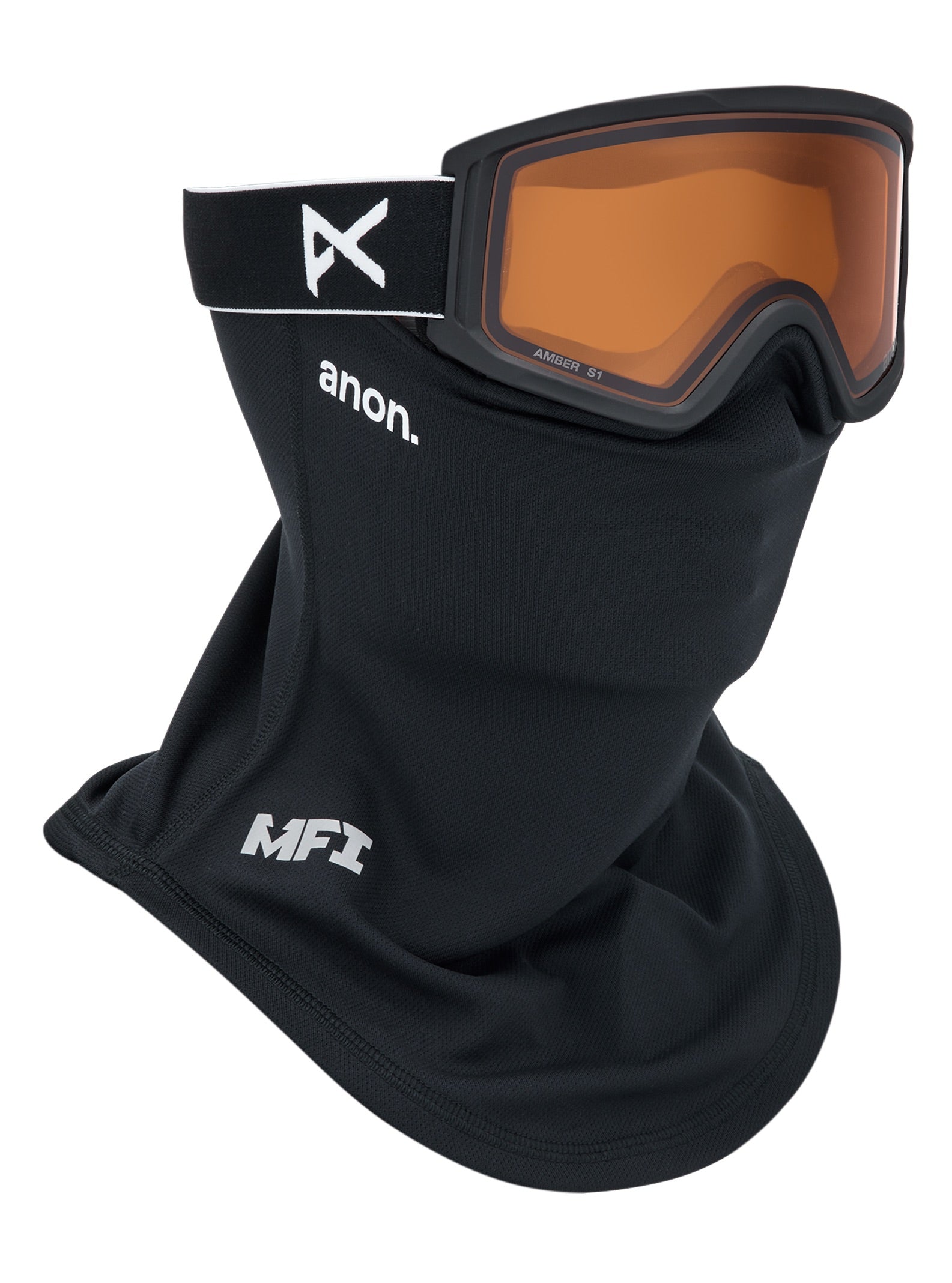 Tracker 2.0 Goggles + MFI Face Mask - Black/Amber