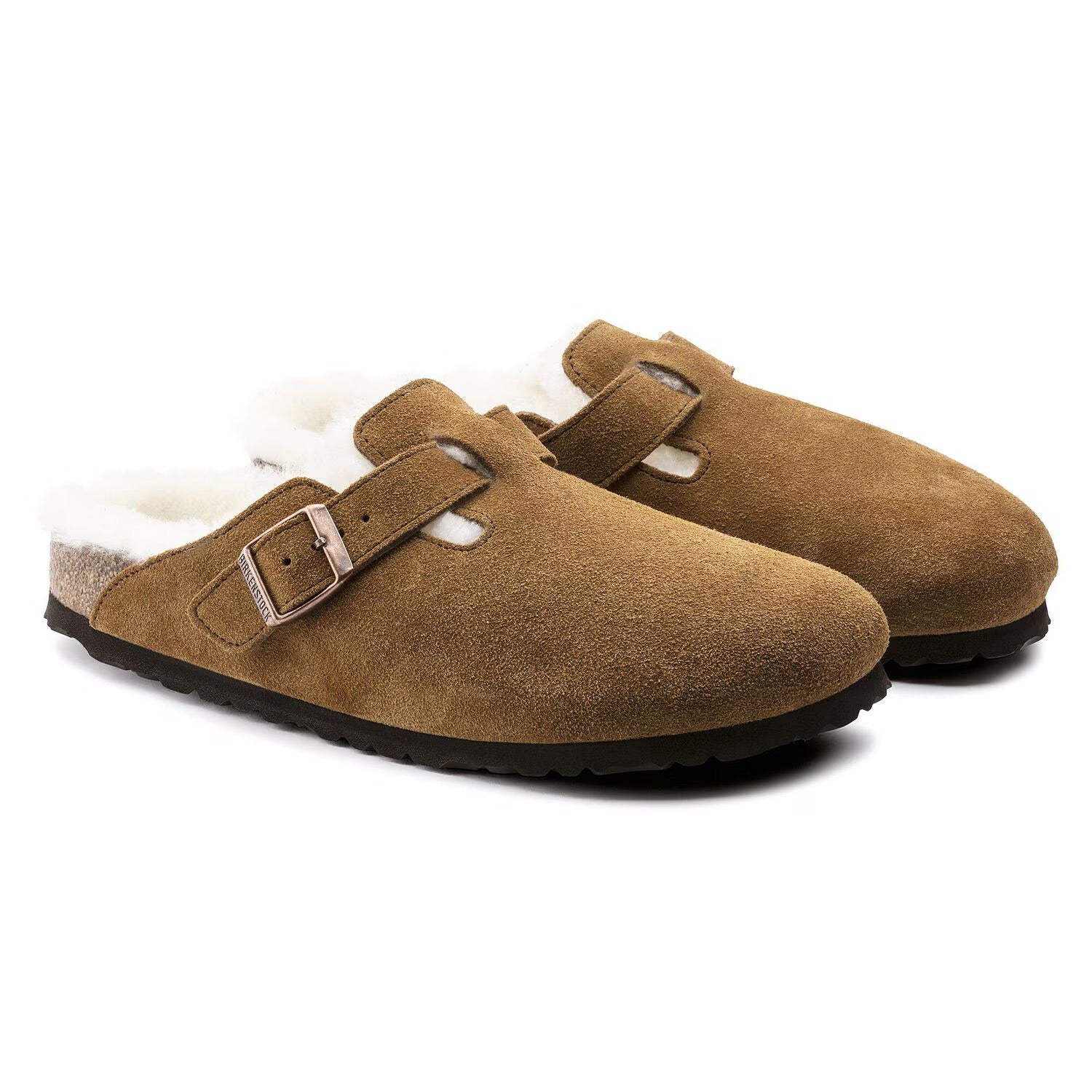 Boston Shearling Suede Narrow - Mink/Nat