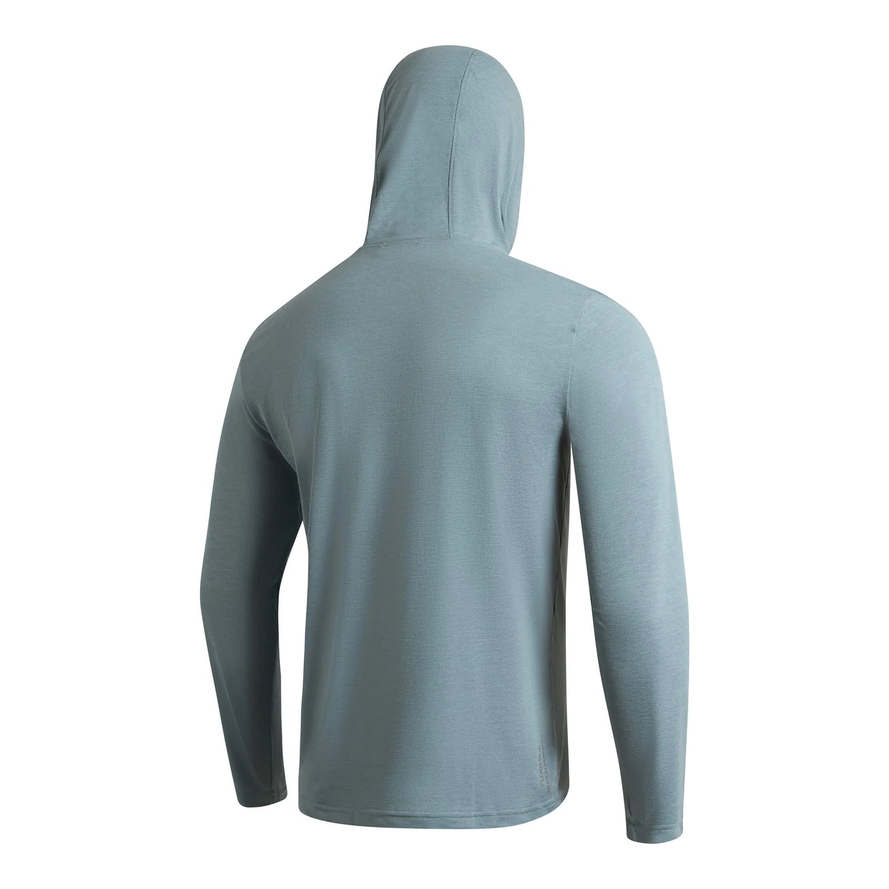 Airtex Long Sleeve Hooded Shirt - Heather Light Sea Blue