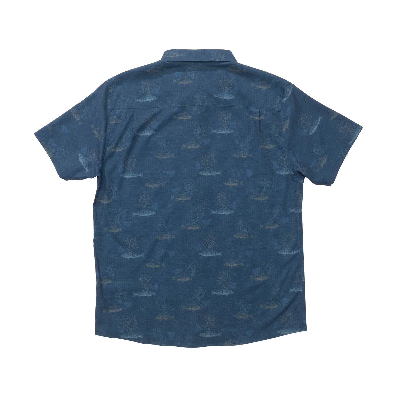 Breezer Perforated Button Up - Navy