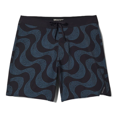 Brixton - Blitz Boardshort 19" - Black/Future Grey Warped Tile