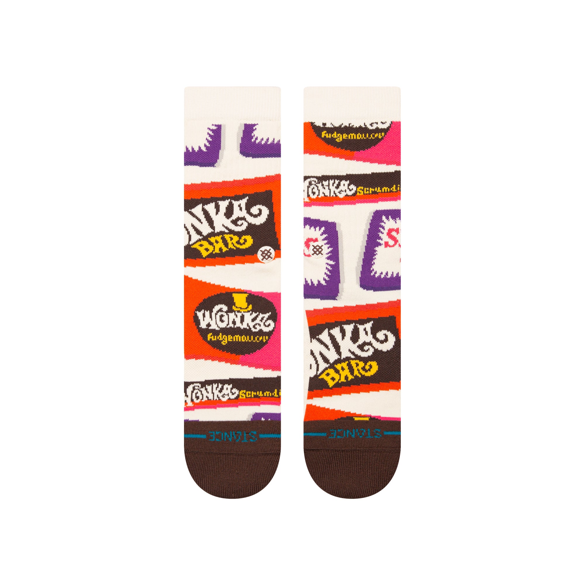 Wonka Bars Crew Socks - Brown