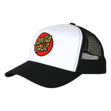 Santa Cruz Skateboards - Classic Dot Trucker Youth - White/Black