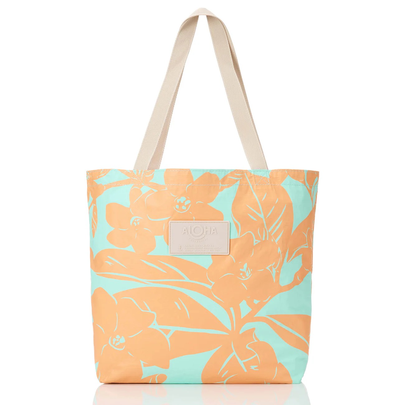 Lei Garden Reversible Tote - Pink Orange