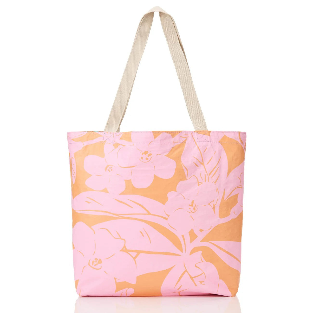 Lei Garden Reversible Tote - Pink Orange
