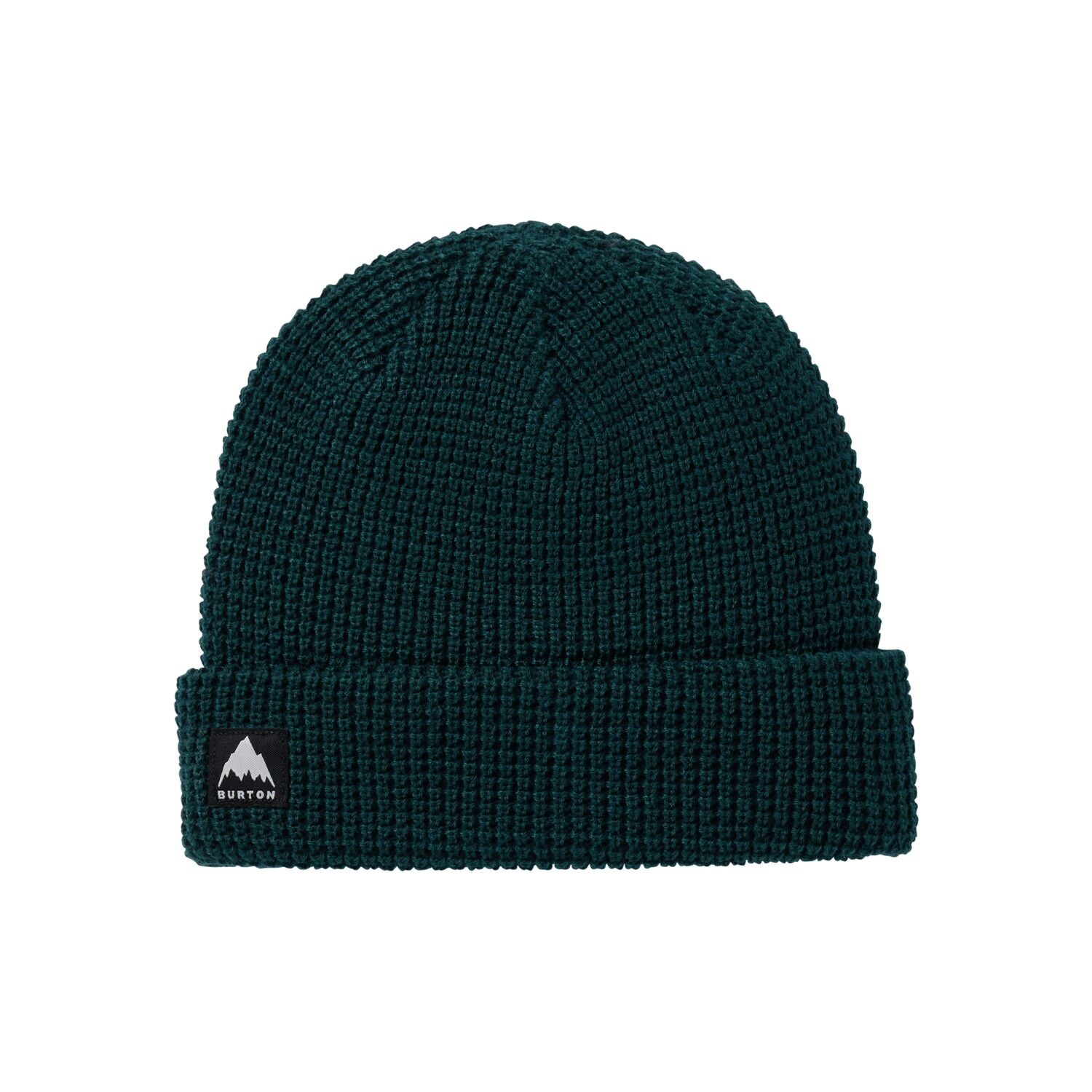 Recycled Waffle Beanie, Deep Emerald