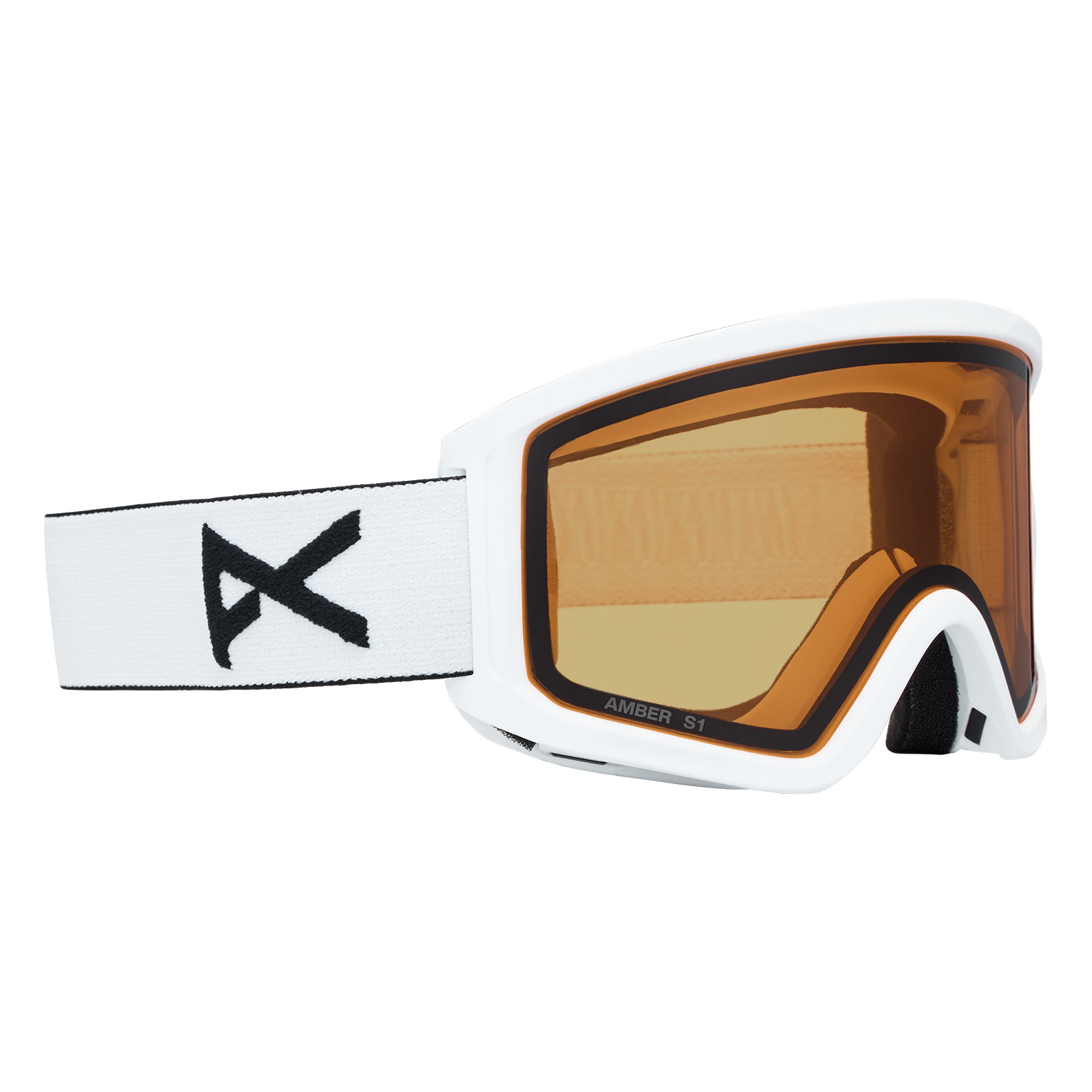 Tracker 2.0 Goggles + MFI Face Mask - White/Amber