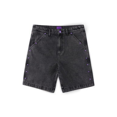 Former - Studded Denim 21" Walkshort - Washed Black