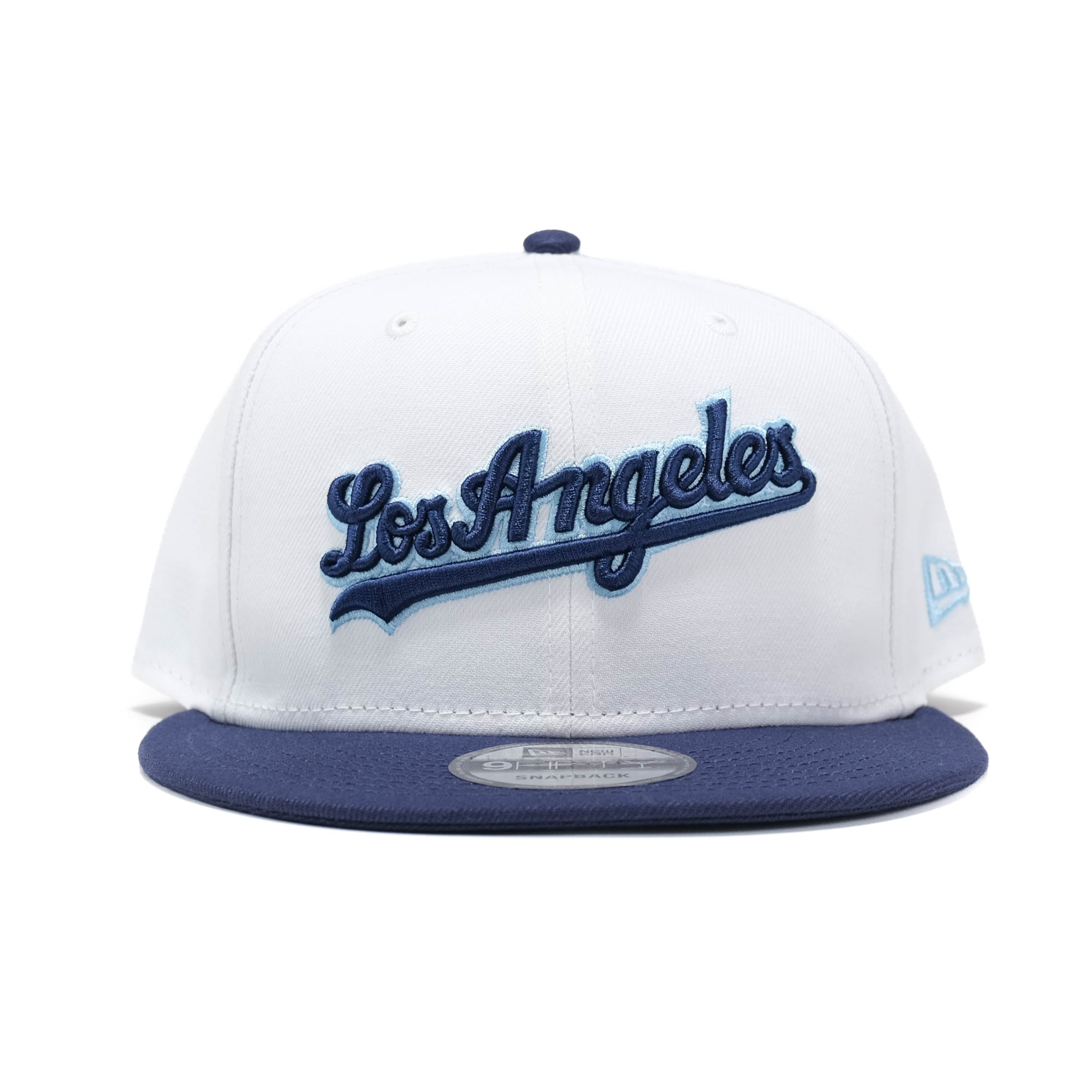 "Los Angeles" Dodgers Hat - New Era 9FIFTY Snapback Hat - White