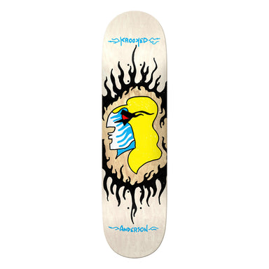 Krooked Skateboards - Manderson Pink Flame - 8.38