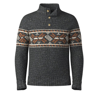Smartwool - Mens Heavy Hanley Sweater - Charcoal-Pecan Brown