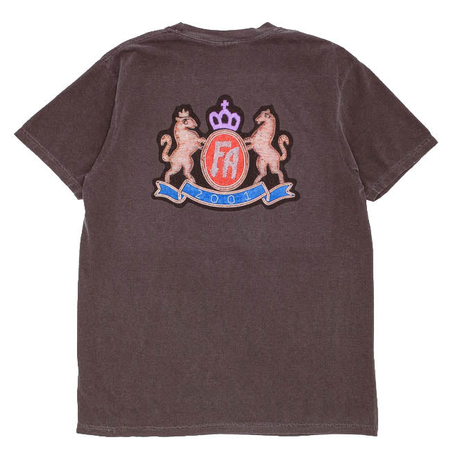 Printed Crest S/S Tee - Pepper