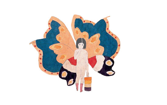 Ws Butterfly Girl S/S Tee - White