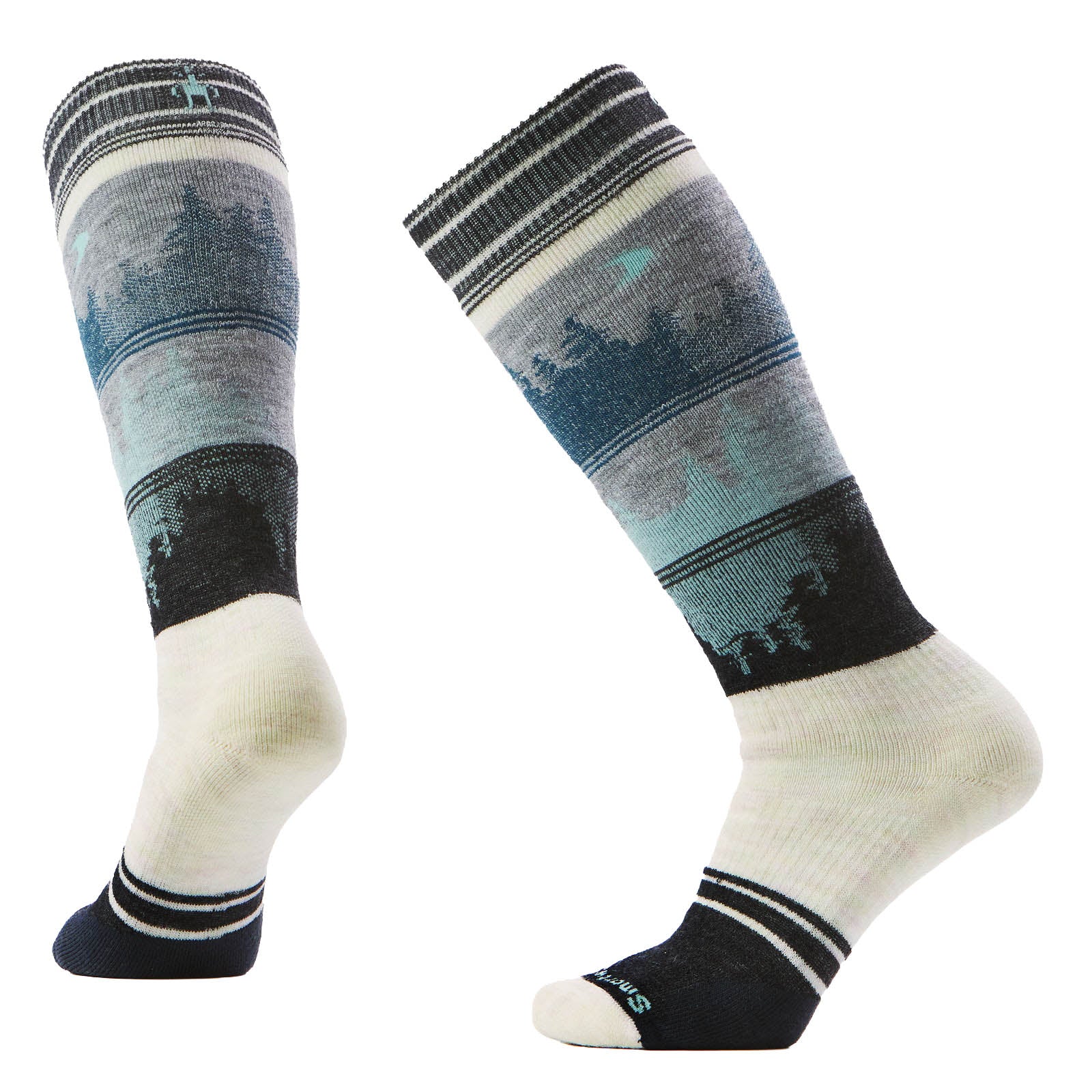 Women's Snowboard Full Cushion Twilight Vista OTC Socks - Moonbean