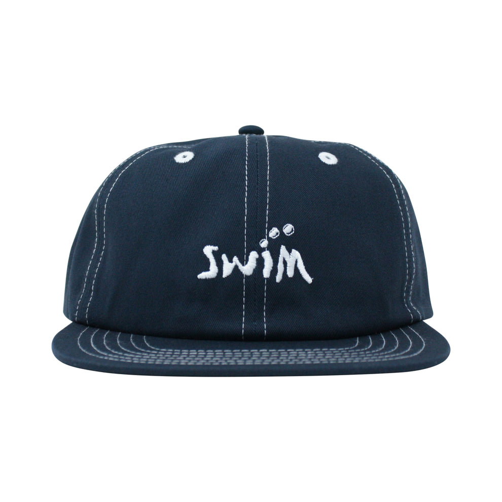 Swim Logo 6 Panel - Navy/White