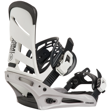 Burton - Mens Mission Re:Flex Snowboard Bindings - White/Silver