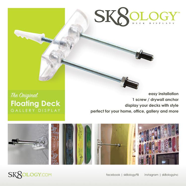SK8OLOGY-Deck Display Hanger