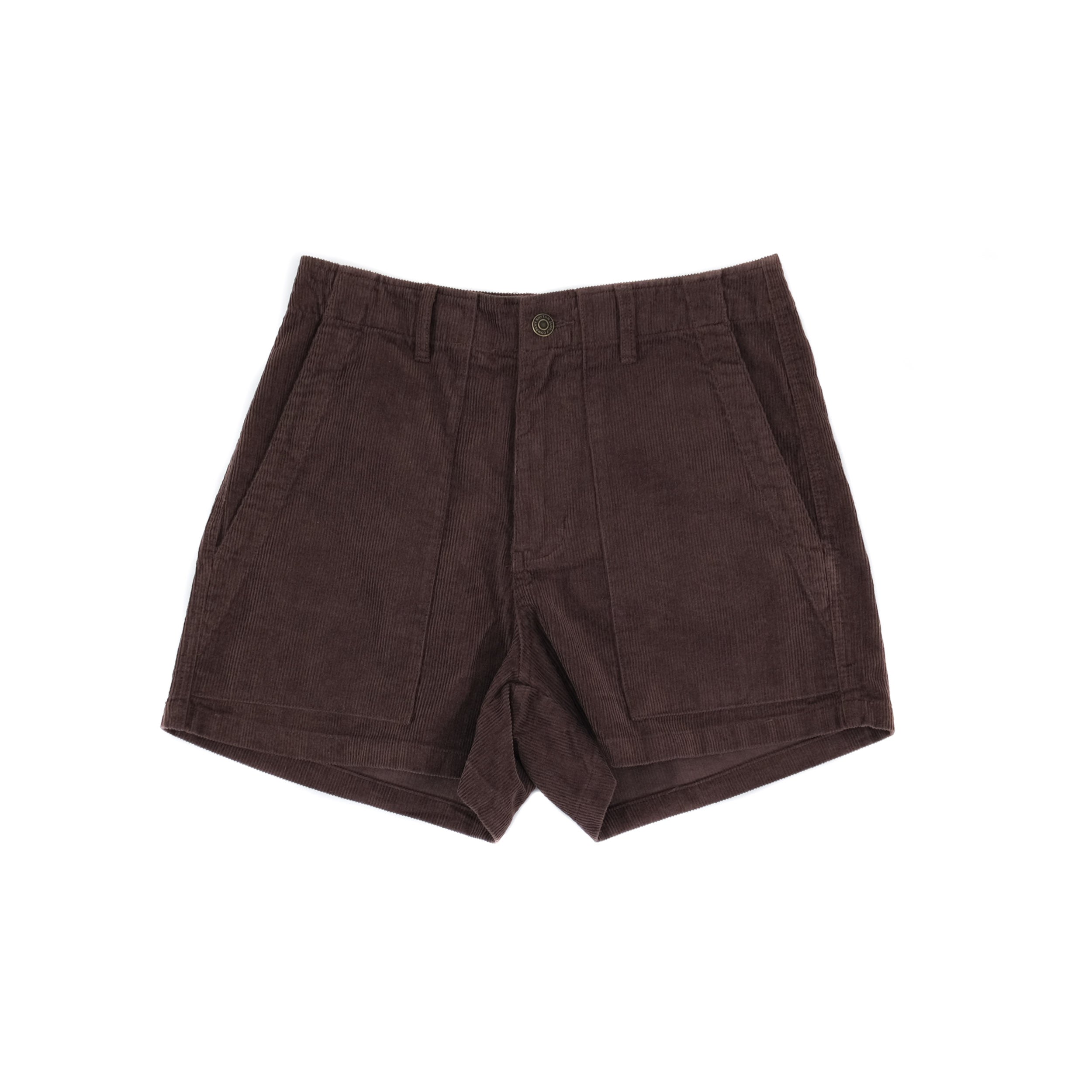 Womens Fatigue Corduroy Short - Chocolate