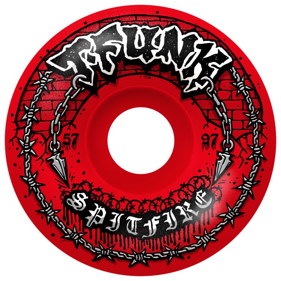 F497 T-Funk Raw Radial Full - 57MM Red