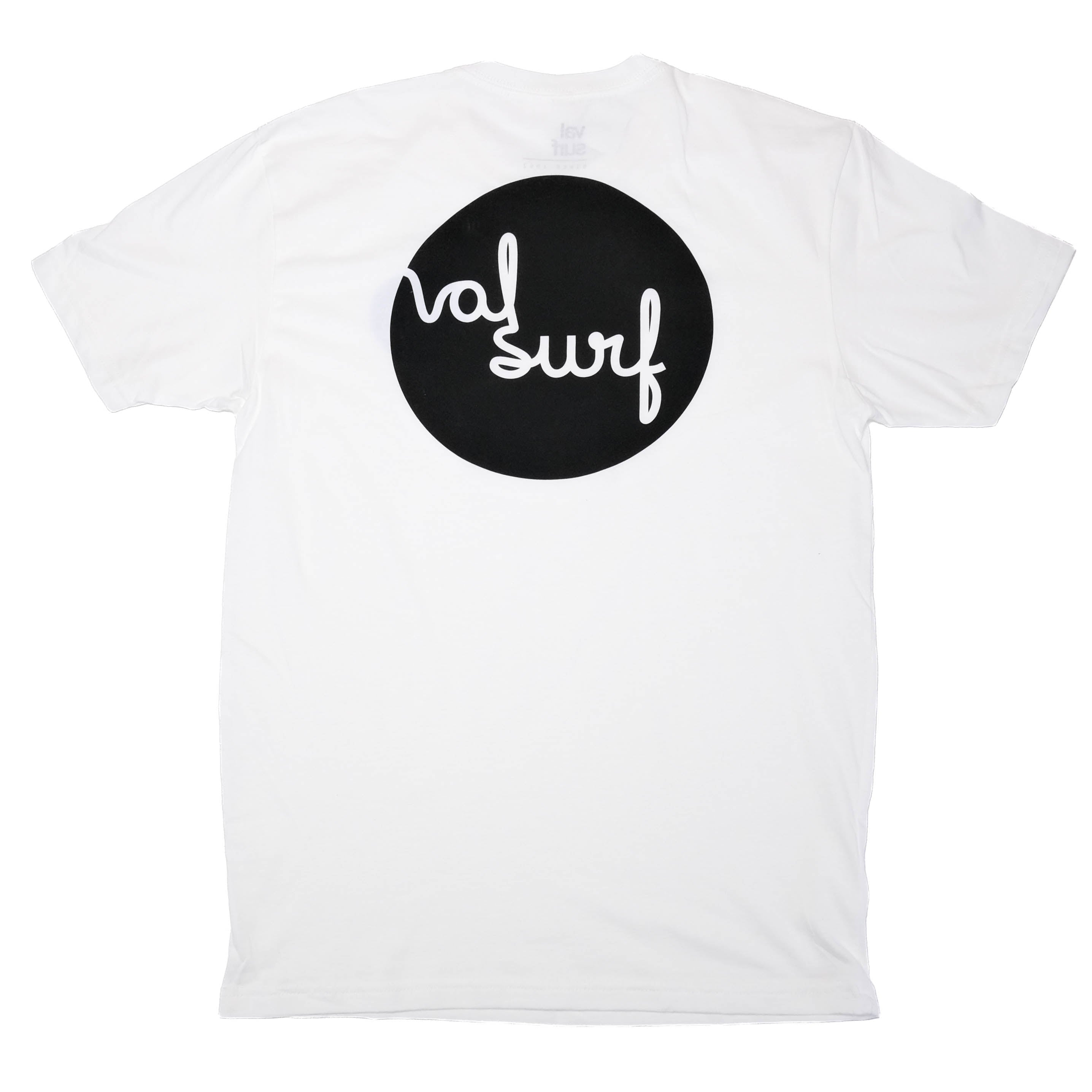 Fat Script in Circle Tee - White