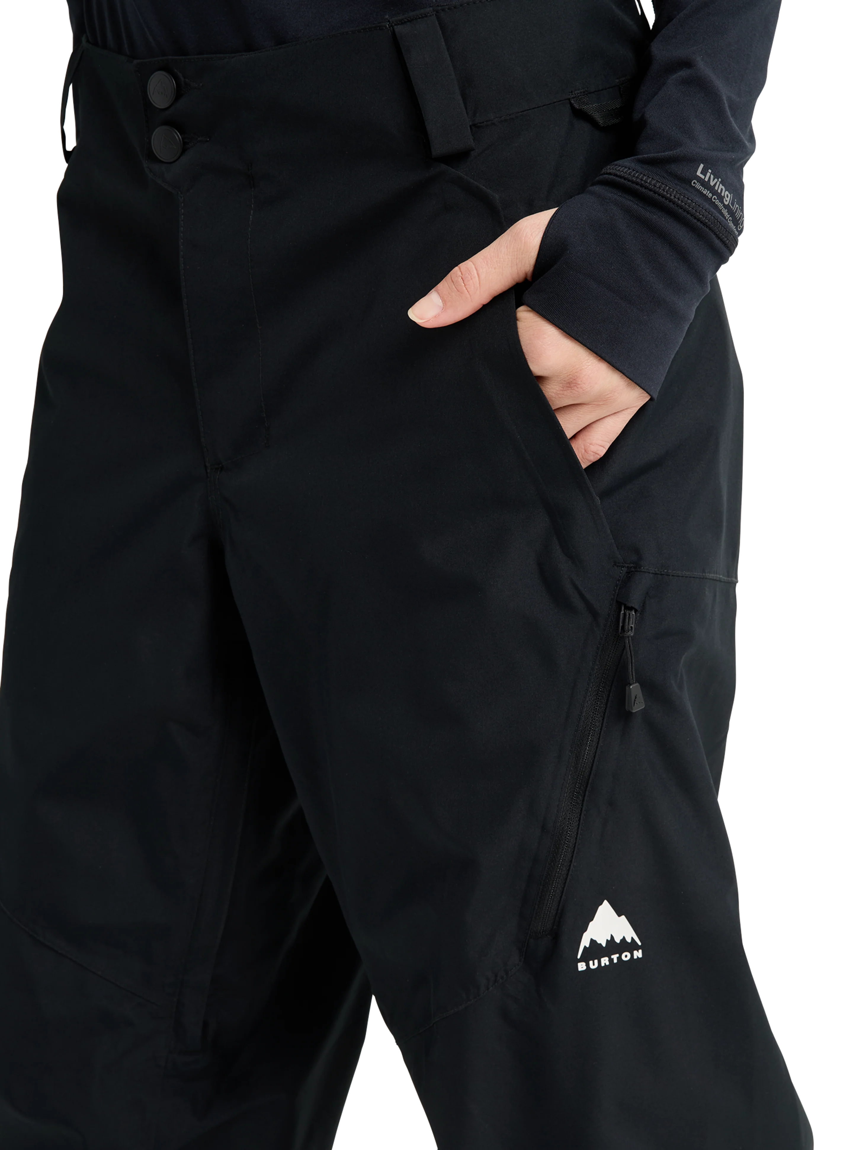 Womens Reserve 2L Relaxed Pants - True Black