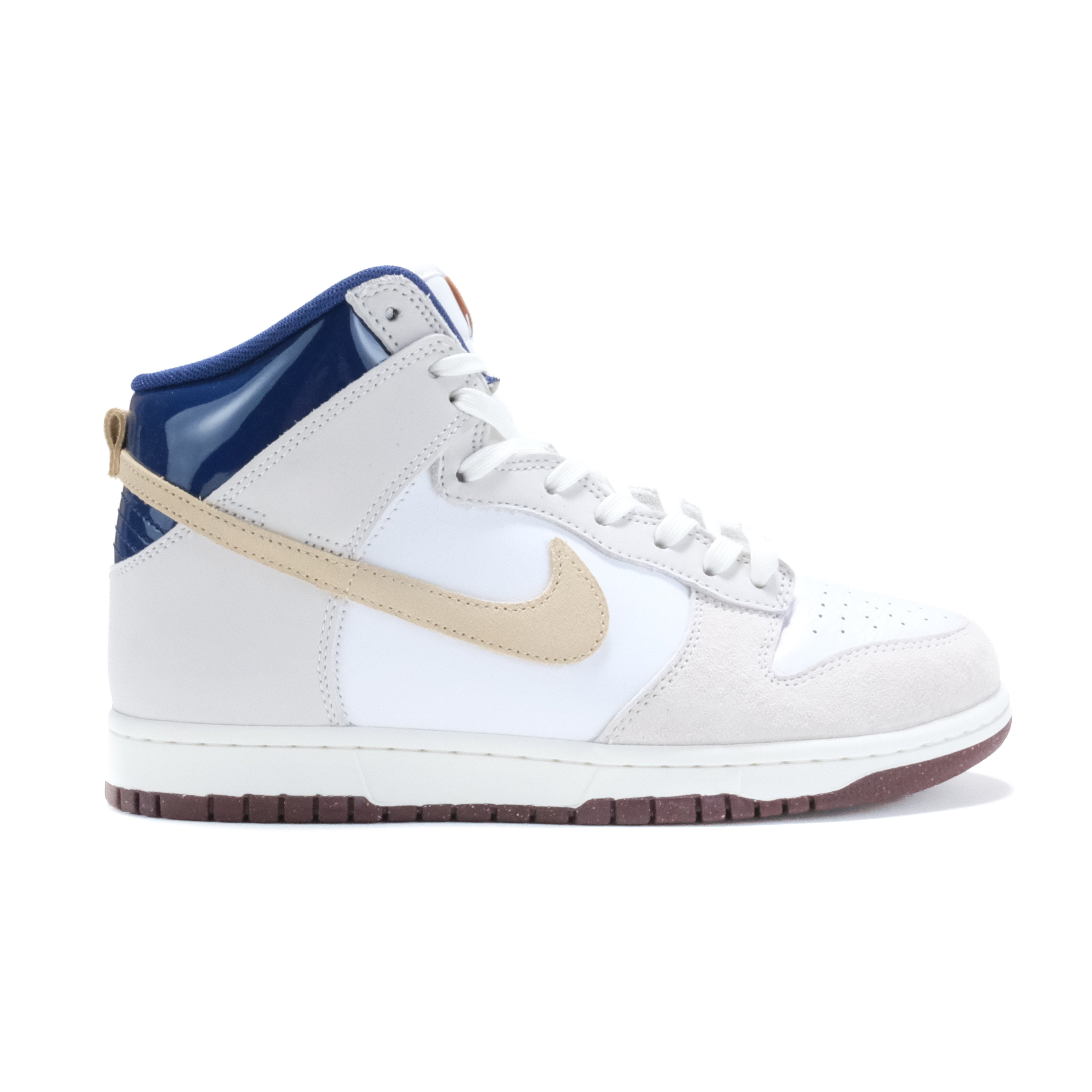 Nike SB Dunk High (Beyond) - White/Ivory Sand/Dune-Blue Void
