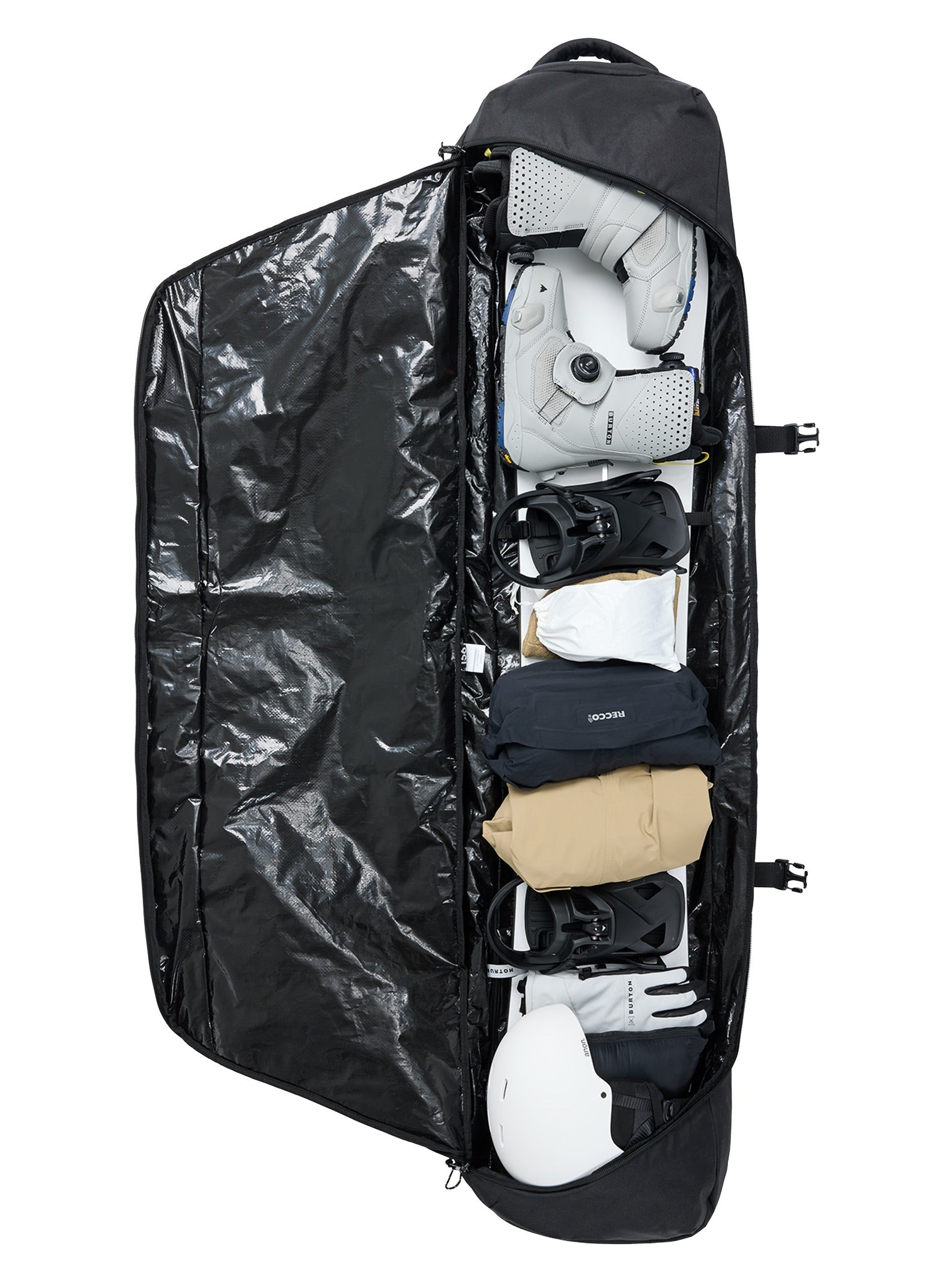 Wheelie Flight Attendant Snowboard Bag - True Black
