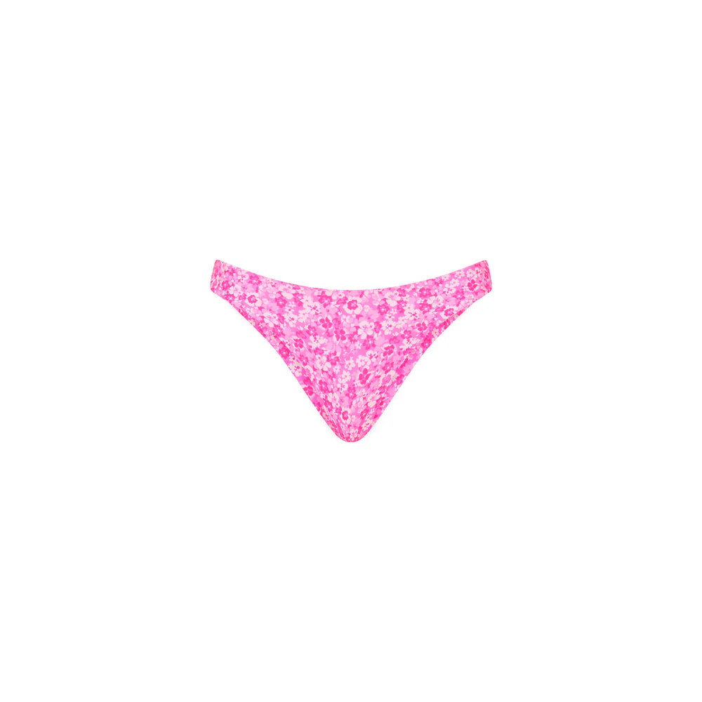 Womens Minimal Full Coverage Bikini Bottom - Berry Burst