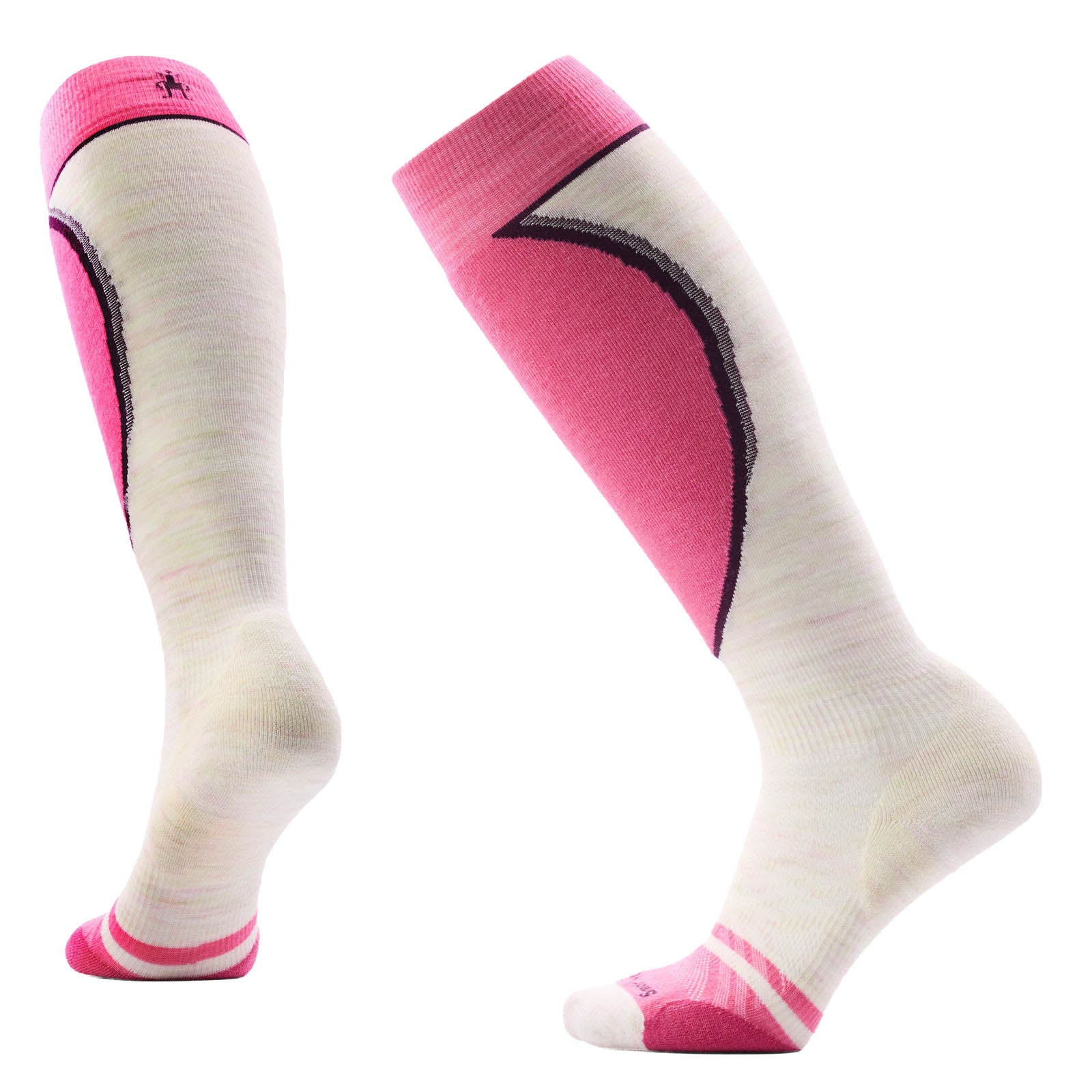 Women's Ski Targeted Cushion OTC Socks - Moonbeam