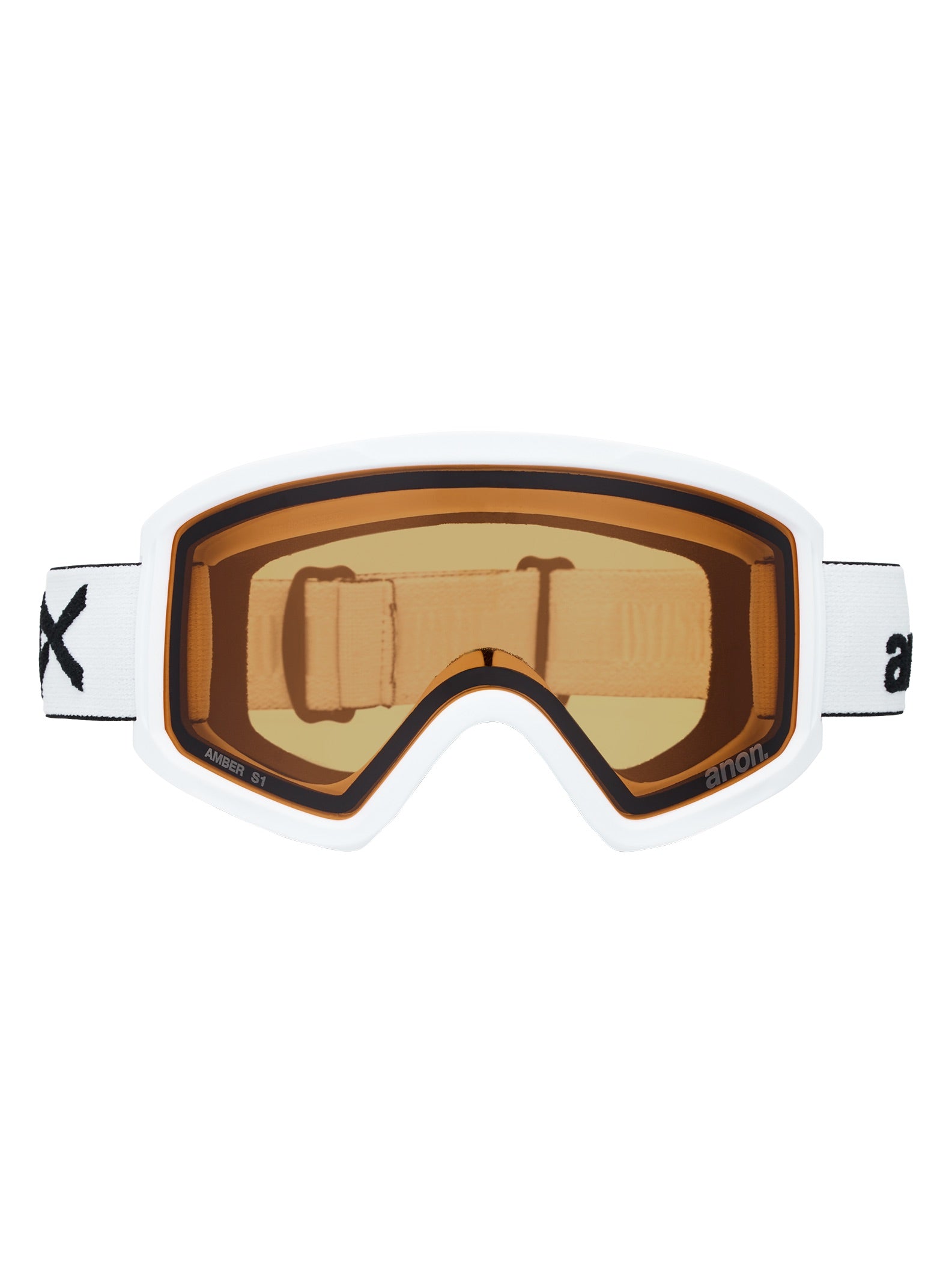 Tracker 2.0 Goggles + MFI Face Mask - White/Amber