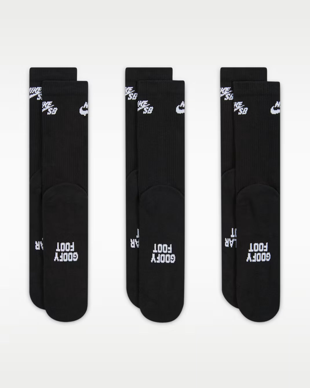 Nike SB Everyday Elevated Sock (3PK) - Black