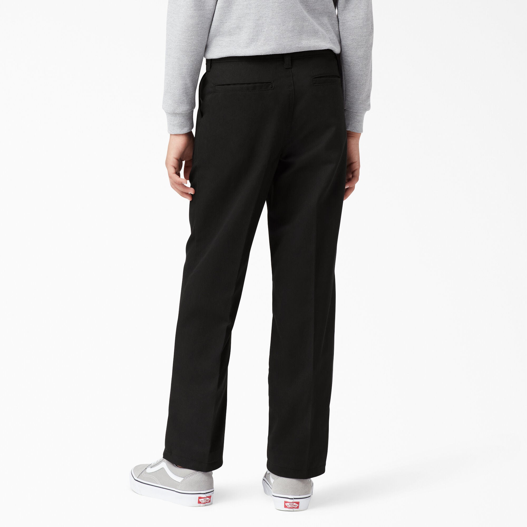 Boys Flexwaist Flat Front Pant, Black