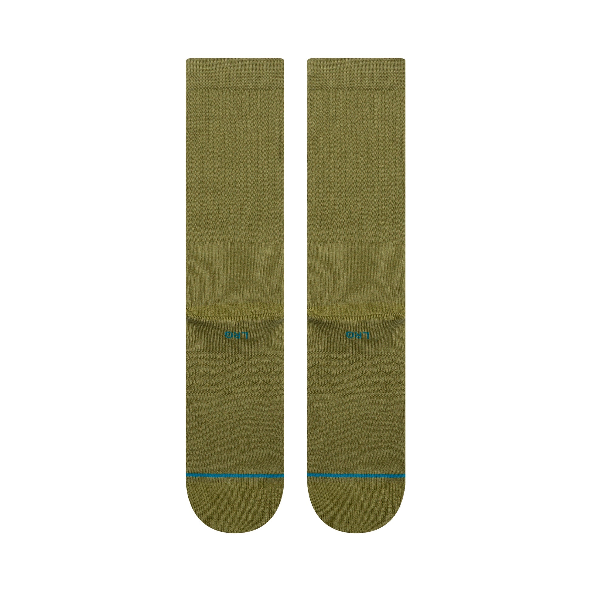 Icon Crew Socks, Olive