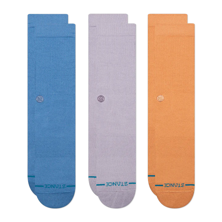 Icon Crew Socks 3 Pack, Capriblue