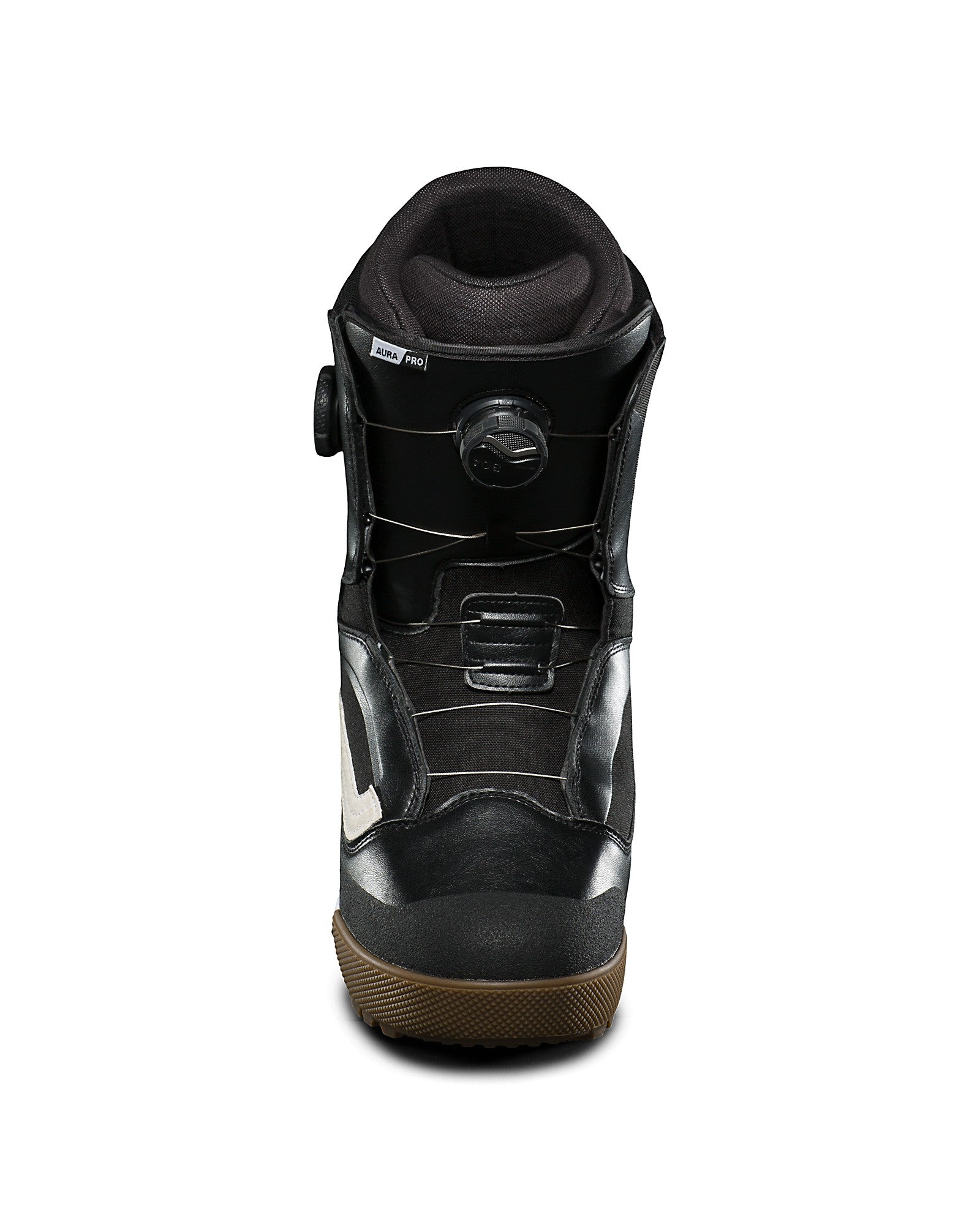 mens aura pro snowboard the good ride Vans Aura Pro Snowboard Boots - Black/White