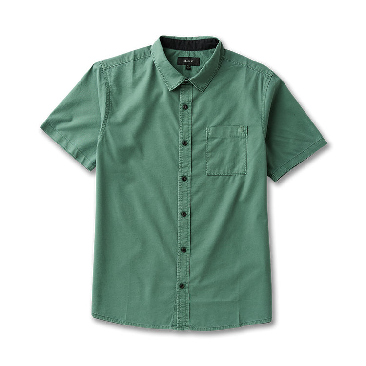 MADE TO FADE SS WOVEN - WASHED SLATE GREEN