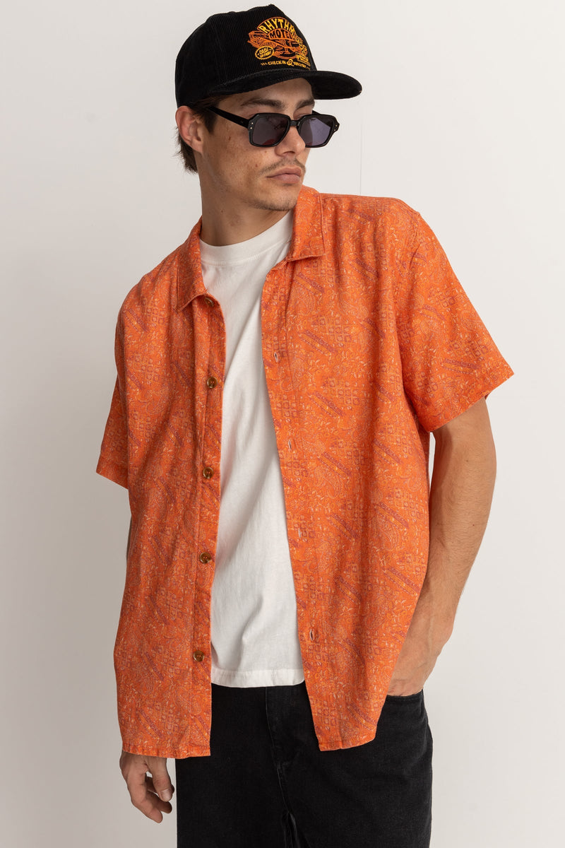 Aida Paisley S/S Shirt - Persimmon