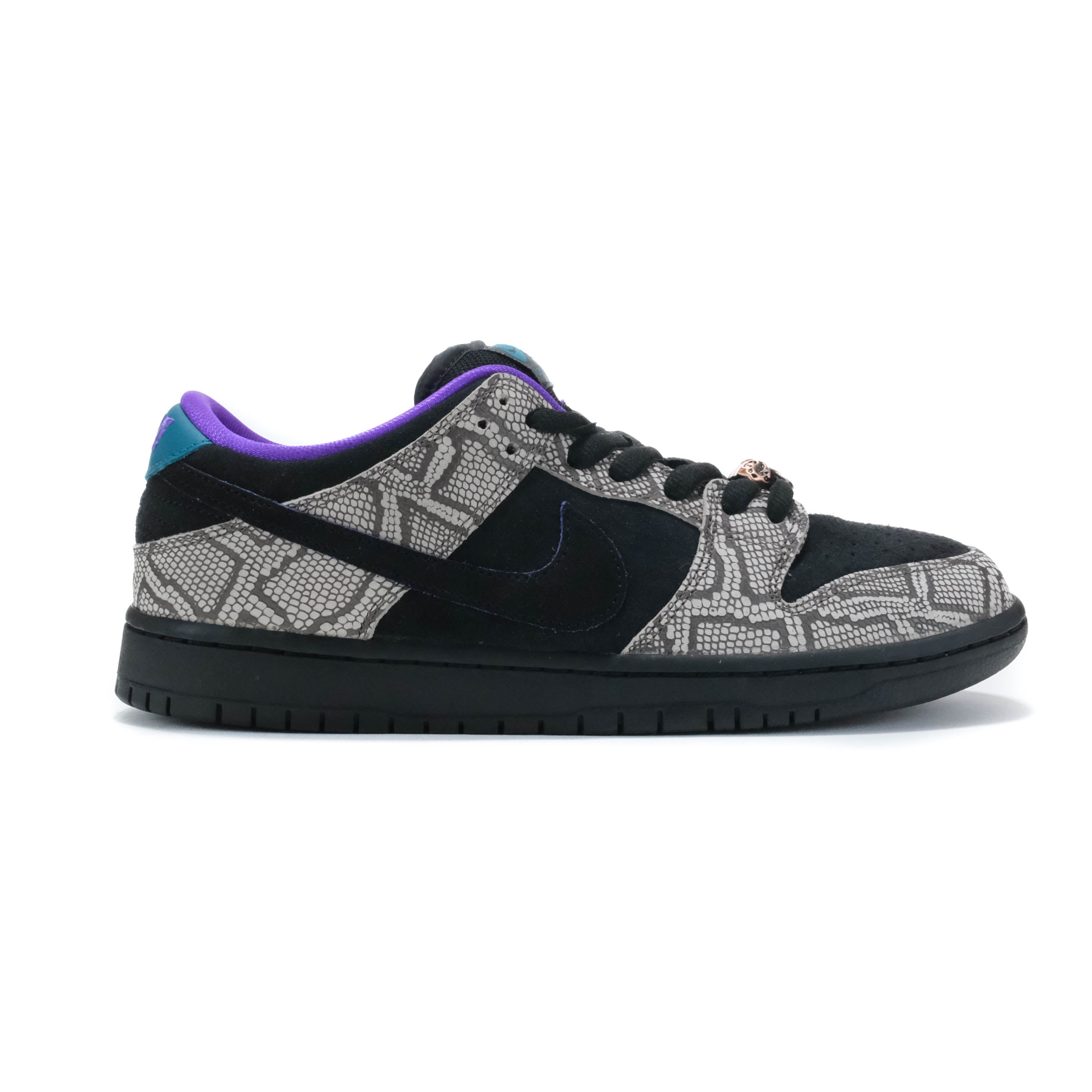 Nike SB Dunk Low Pro - String/Black-Bright Spruce/Purple