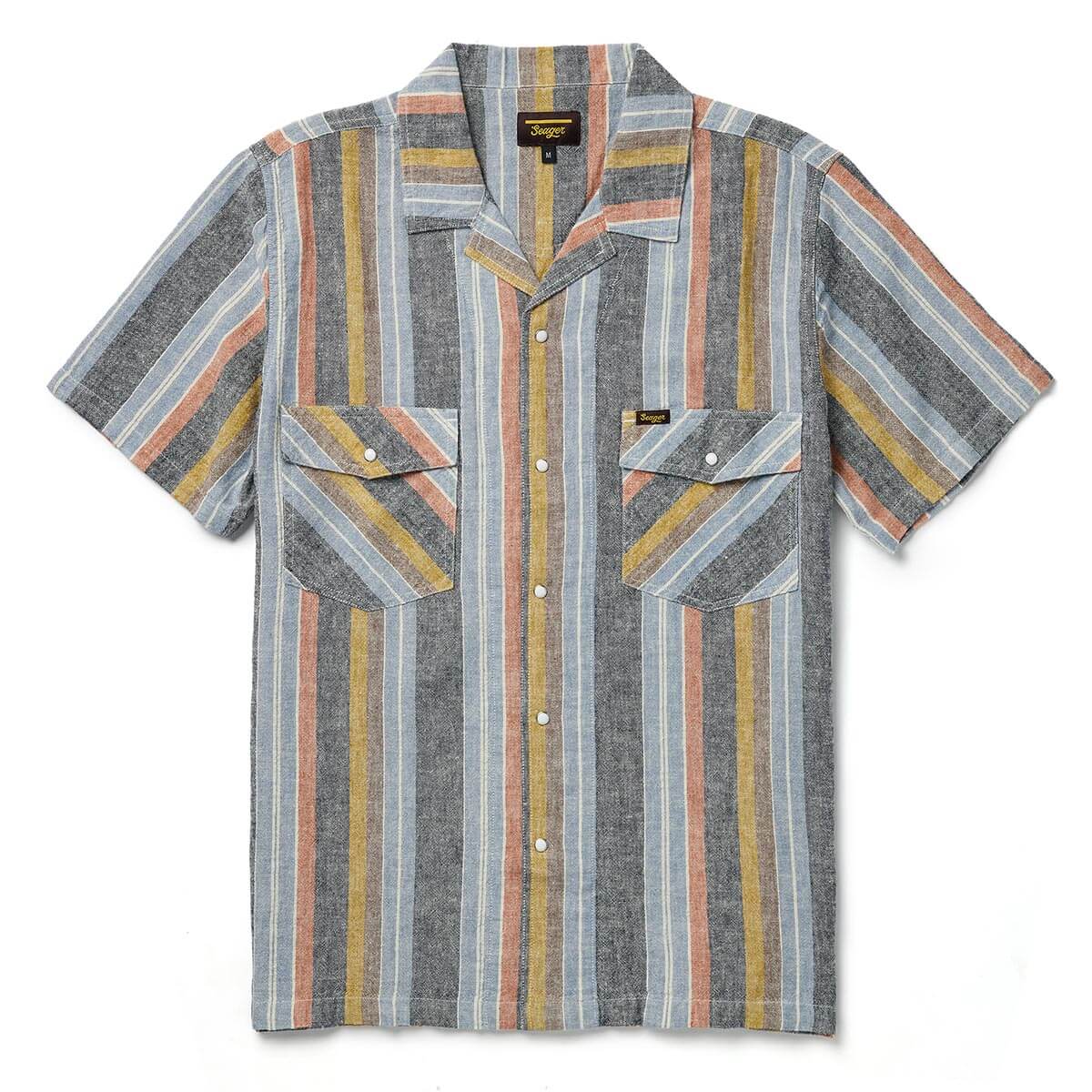 Whippersnapper S/S Shirt - Washed Stripe Navy